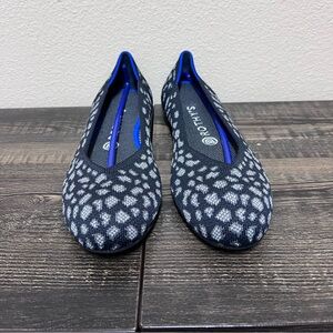Rothy's Charcoal Kitten Flat Ballet Shoes Womens 9 Rare Discontinued
